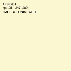 #FBF7D1 - Half Colonial White Color Image